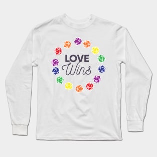 Pen and paper love wins gay Long Sleeve T-Shirt